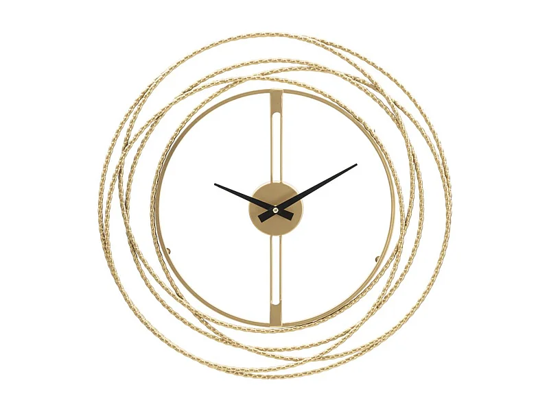 Horloge Murale MF237, Or, 50x4x50 cm, Seven Design