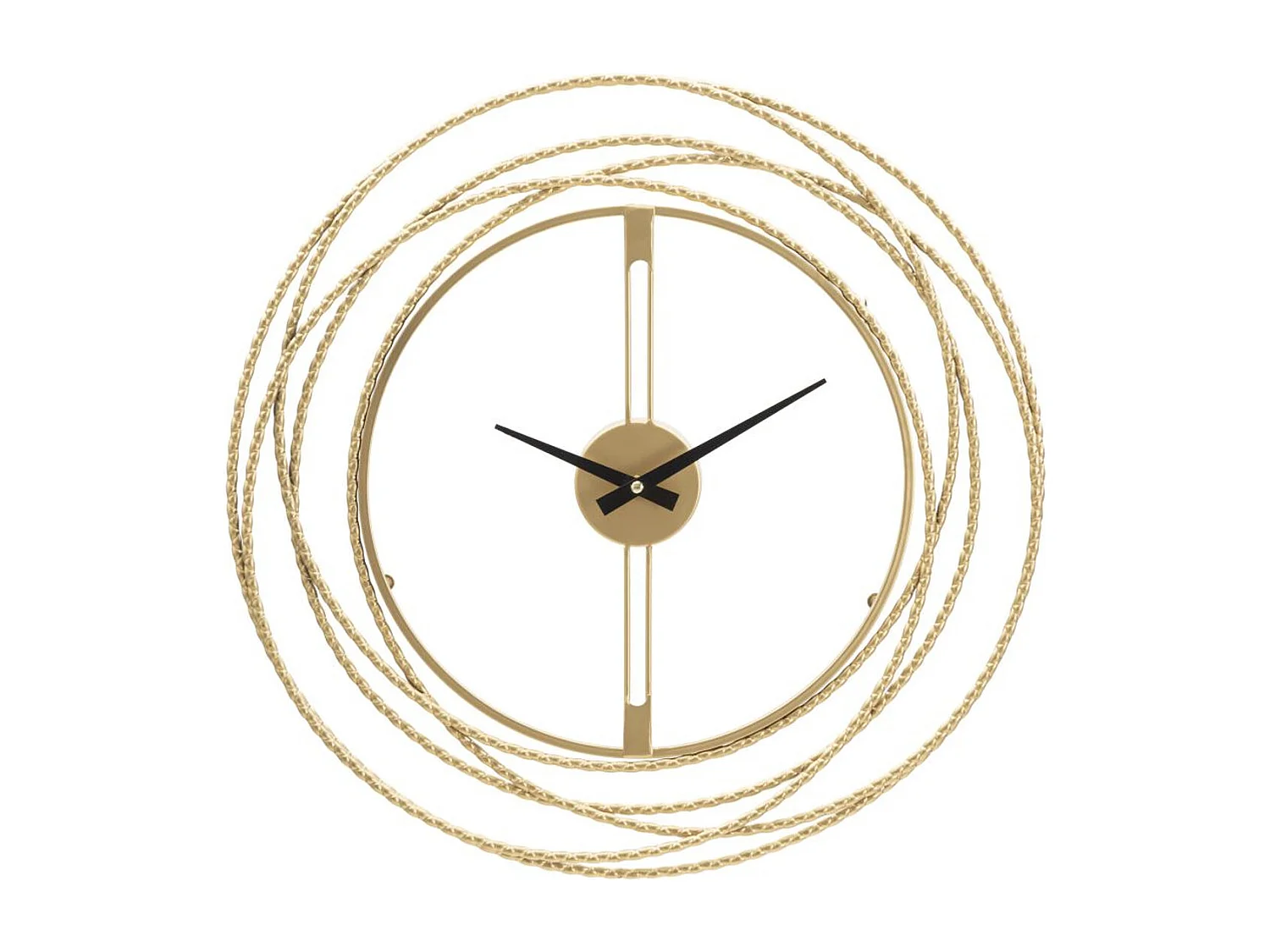 Horloge Murale MF237, Or, 50x4x50 cm, Seven Design