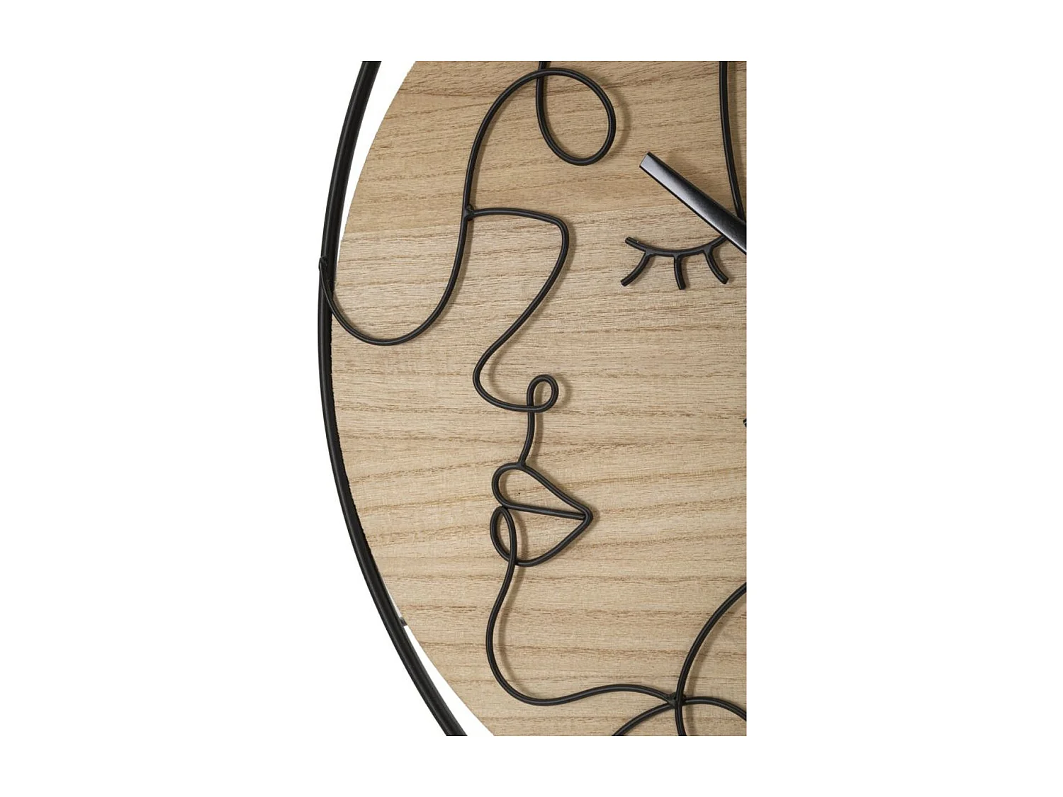 Horloge Murale MF270, Marron, 60x2x60 cm, Seven Design