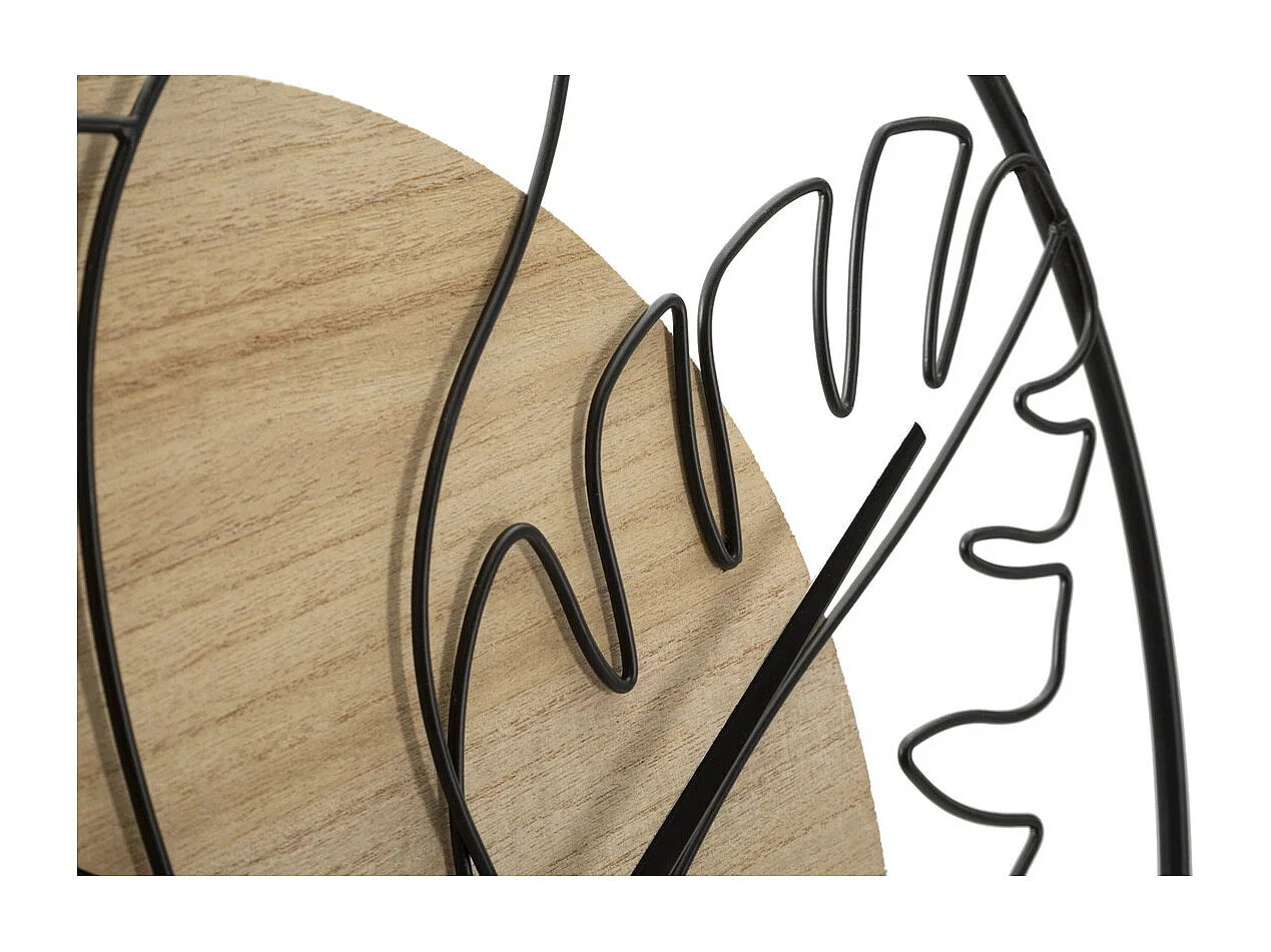 Horloge Murale MF270, Marron, 60x2x60 cm, Seven Design