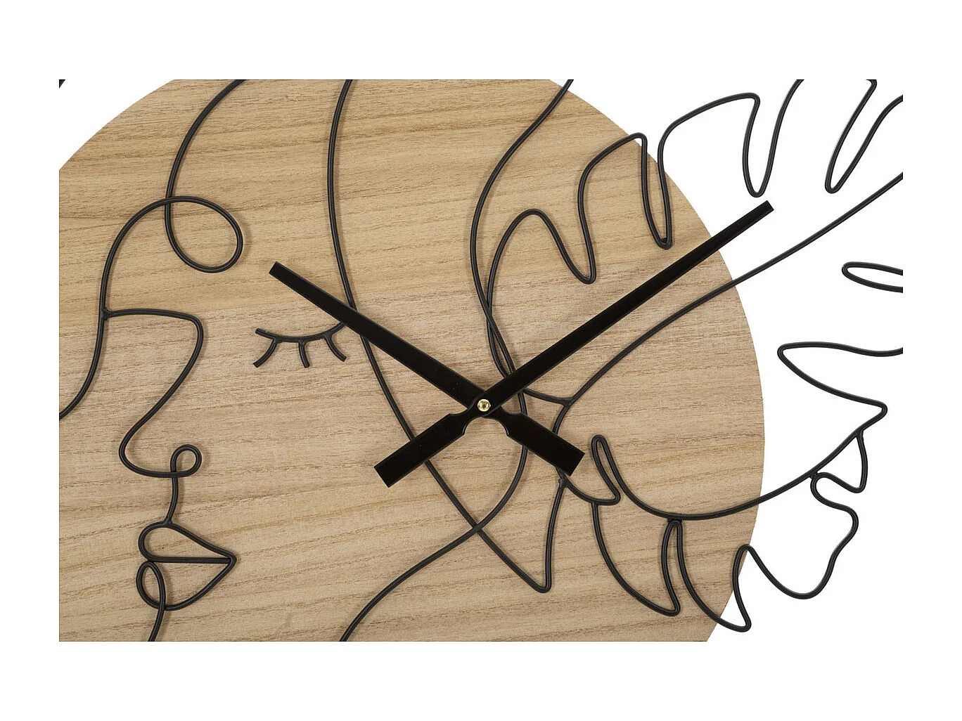 Horloge Murale MF270, Marron, 60x2x60 cm, Seven Design