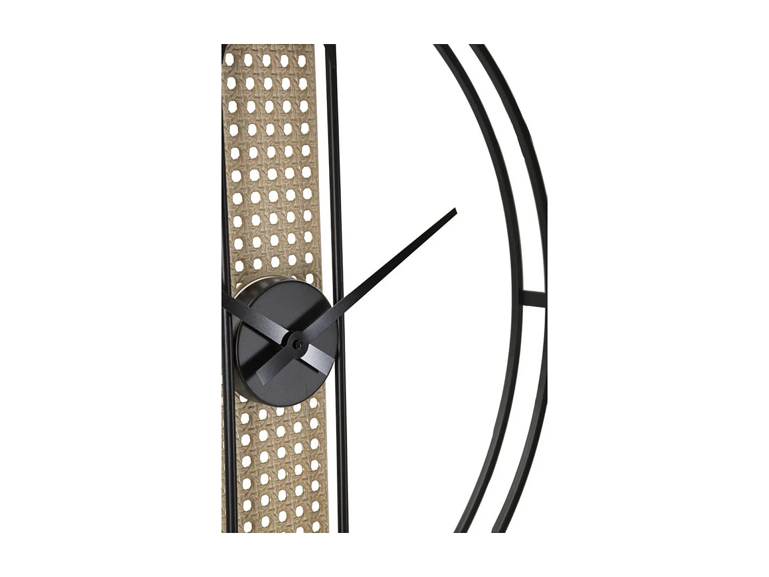 Horloge Murale MF239, Noir, 60x5x60 cm, Seven Design