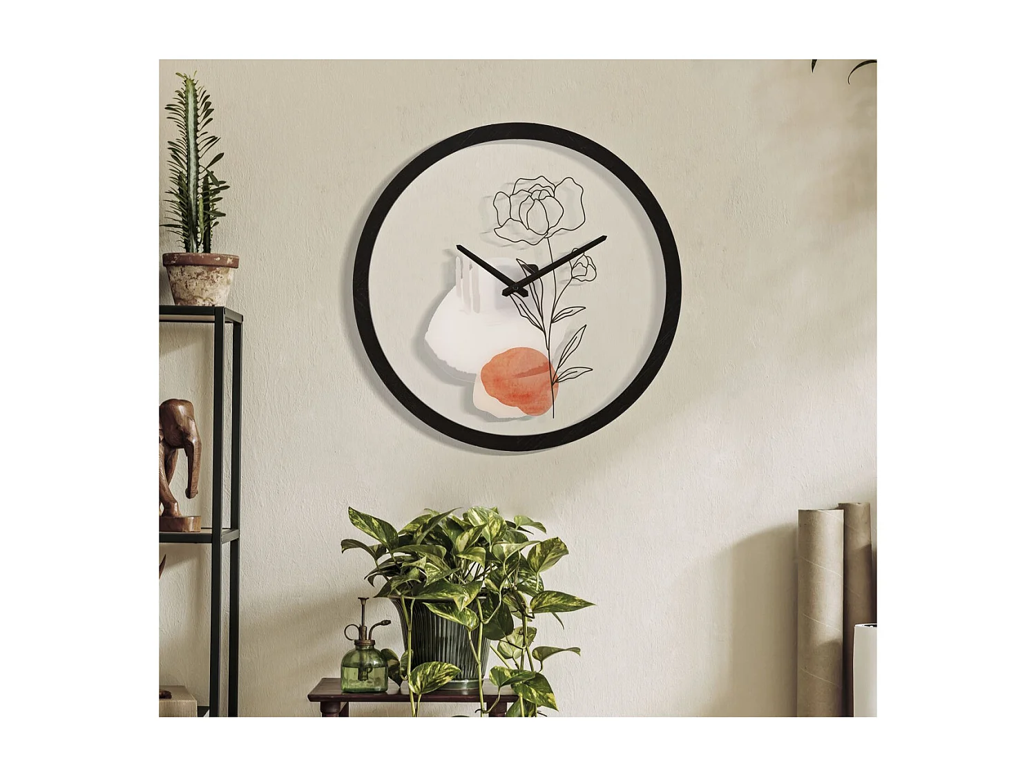 Horloge Murale MF284, Multicouleur, 40x3,5x40 cm, Seven Design