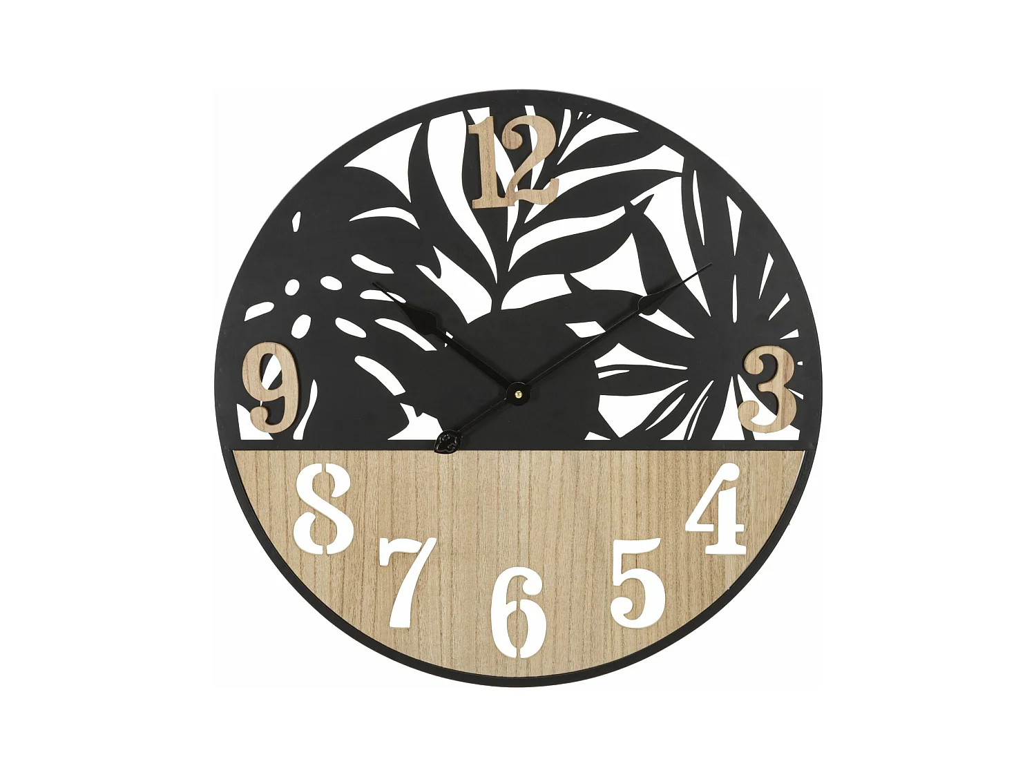 Horloge Murale MF257, Noir, 60x2,5x60 cm, Epikasa