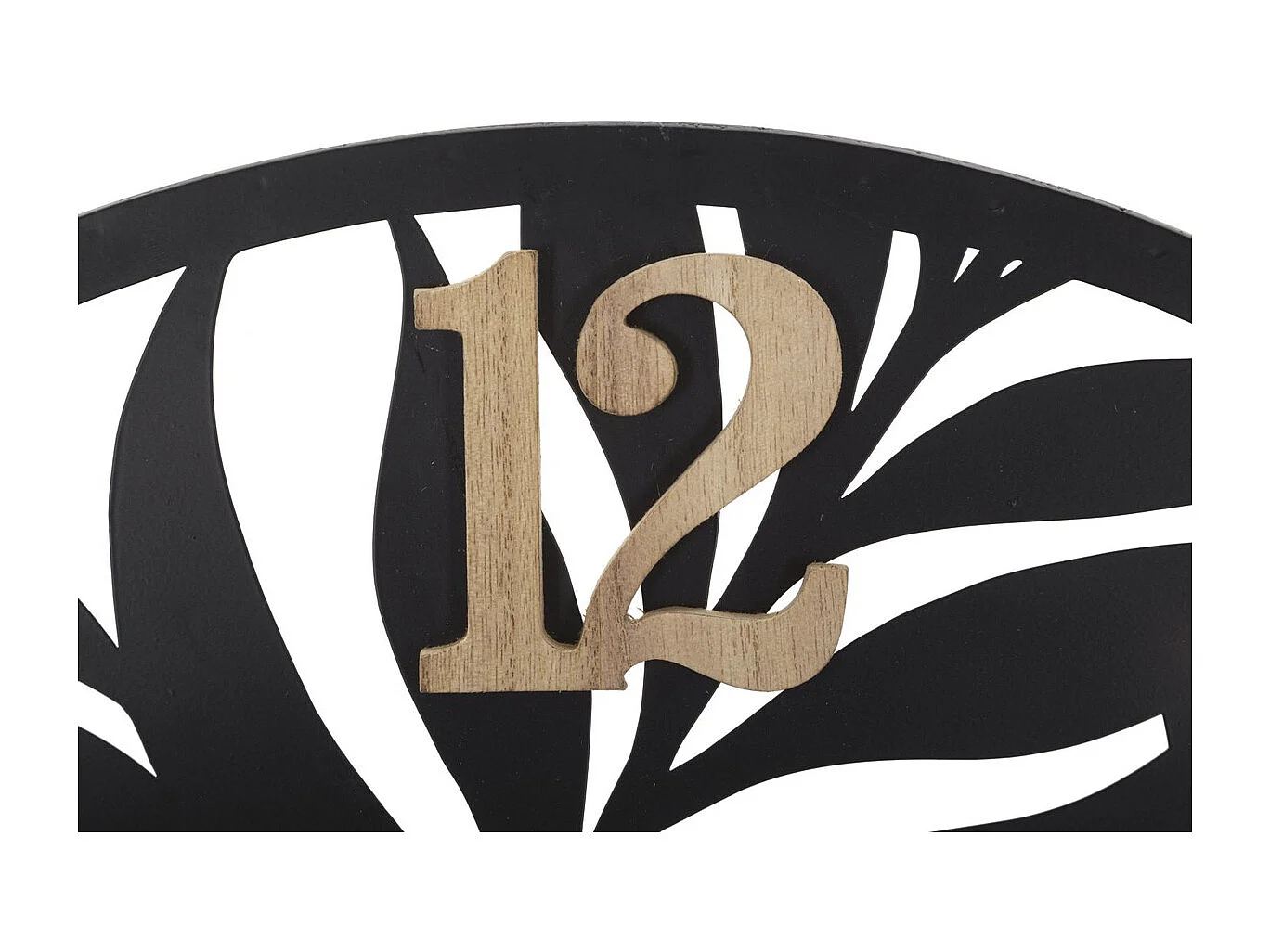 Horloge Murale MF257, Noir, 60x2,5x60 cm, Seven Design