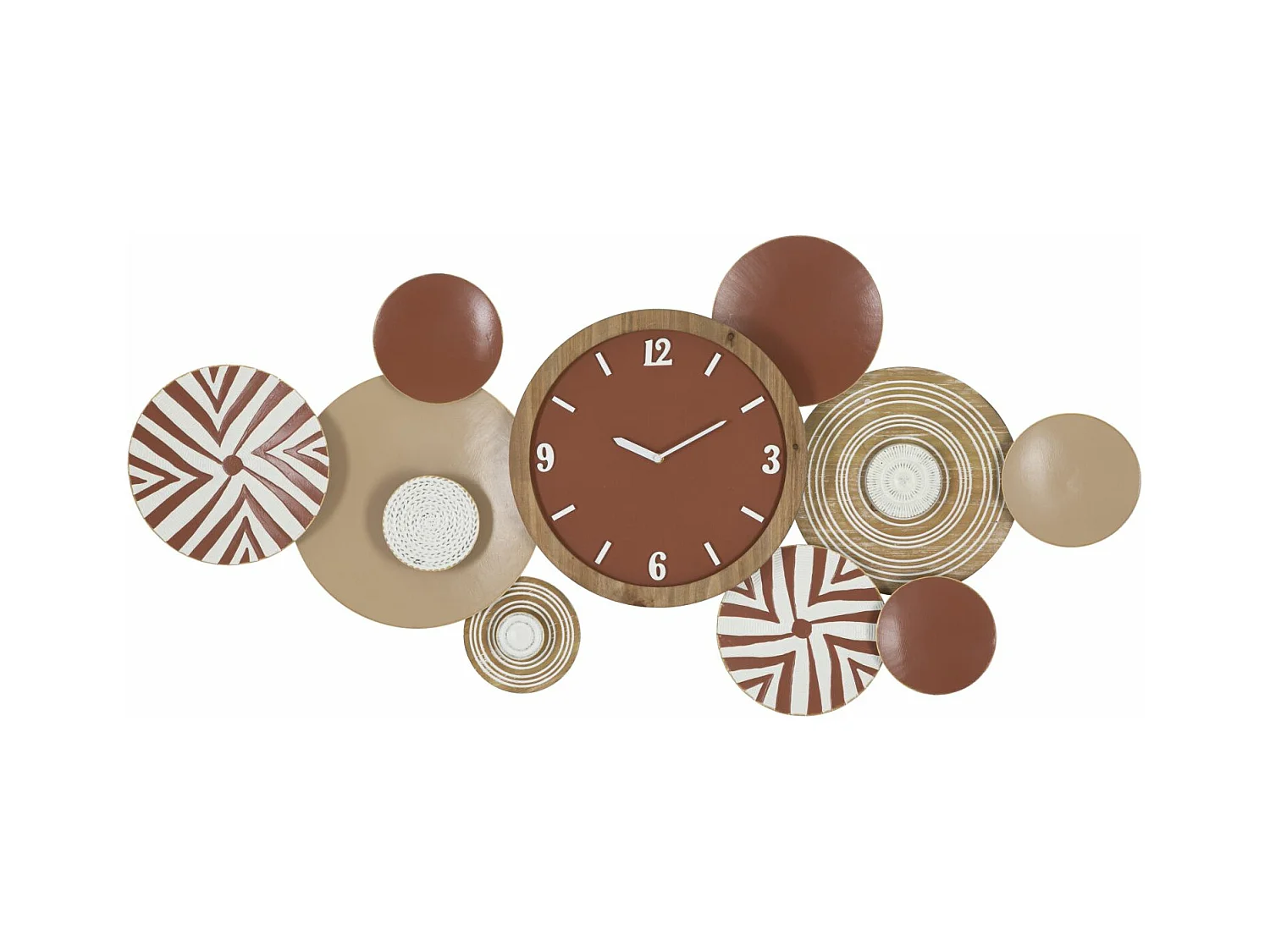 Horloge Murale MF251, Multicouleur, 127,6x7,6x61 cm, Epikasa