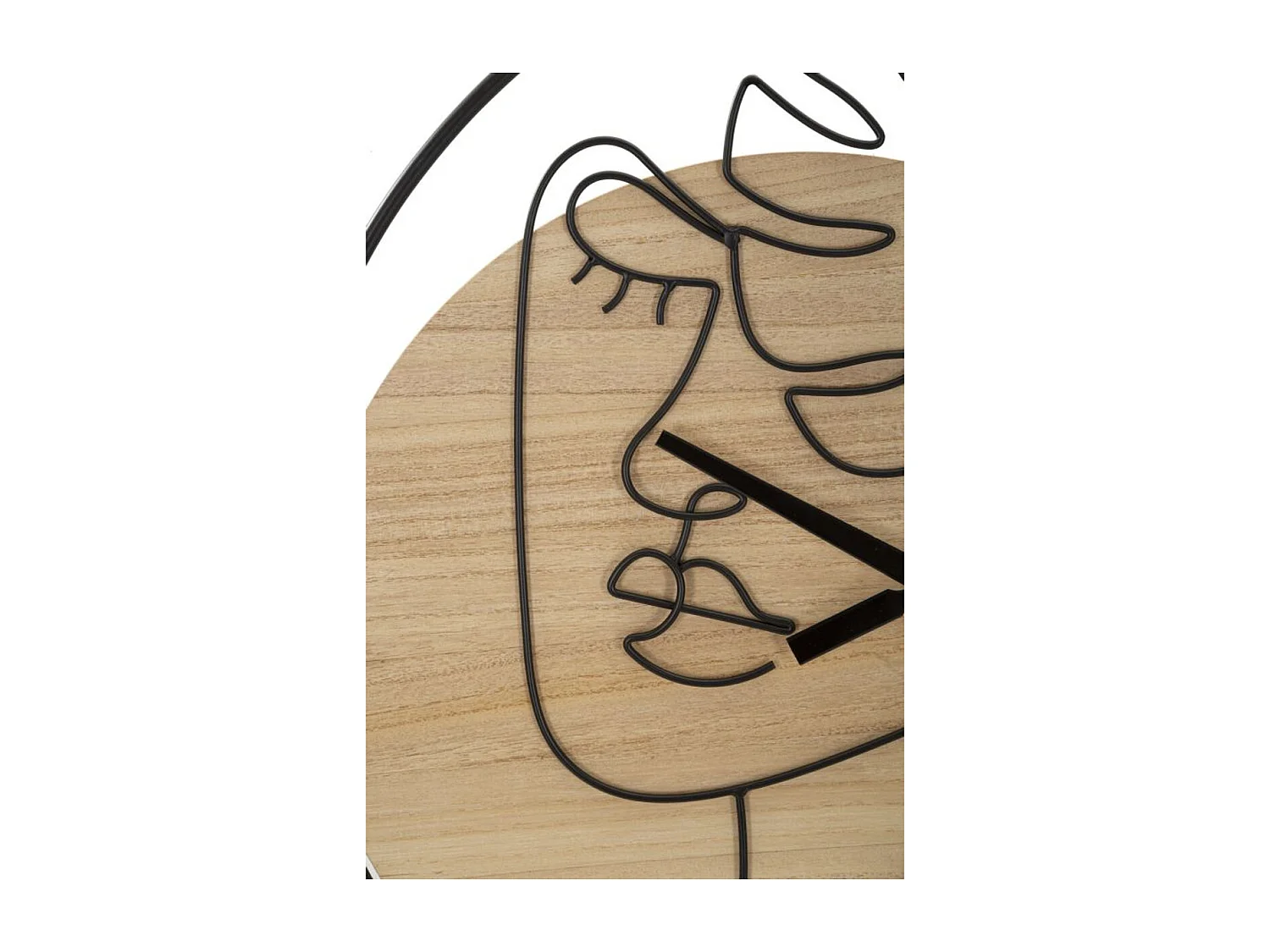 Horloge Murale MF268, Marron, 60x2x60 cm, Seven Design