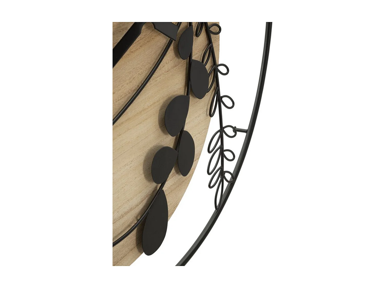 Horloge Murale MF268, Marron, 60x2x60 cm, Seven Design