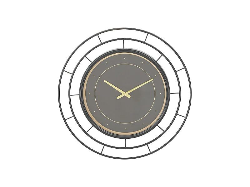 Horloge Murale MF279, Noir, 70x5,5x70 cm, Seven Design