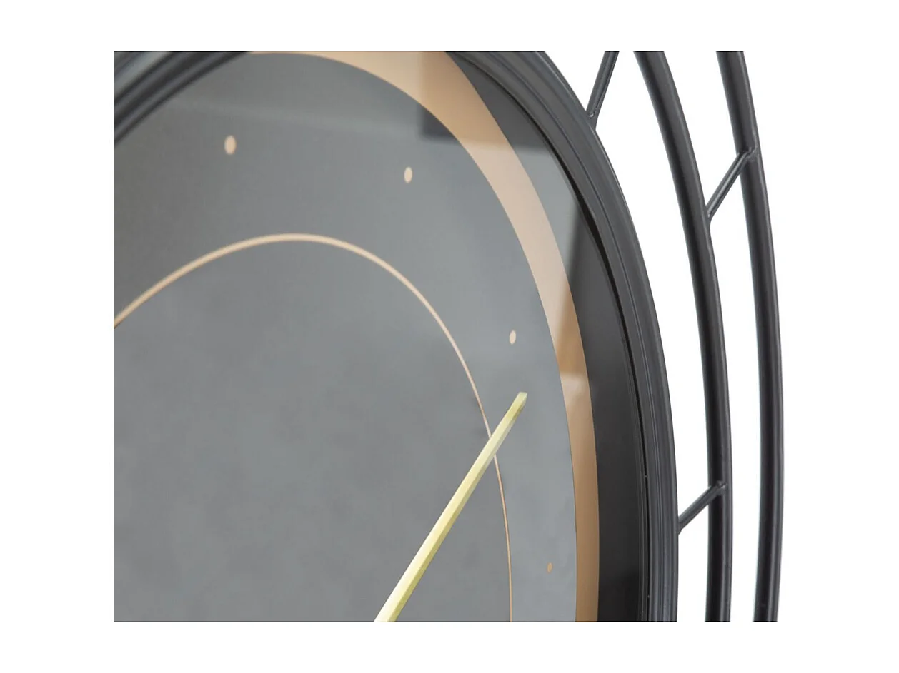 Horloge Murale MF279, Noir, 70x5,5x70 cm, Seven Design