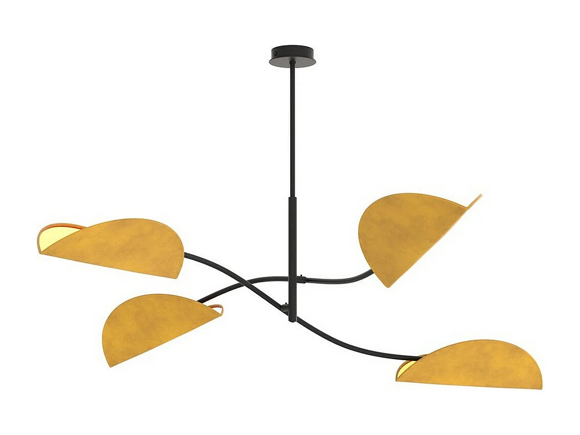 Lampada a Sospensione Lotus 6, Arancione, 105x59x105 cm, Seven Design