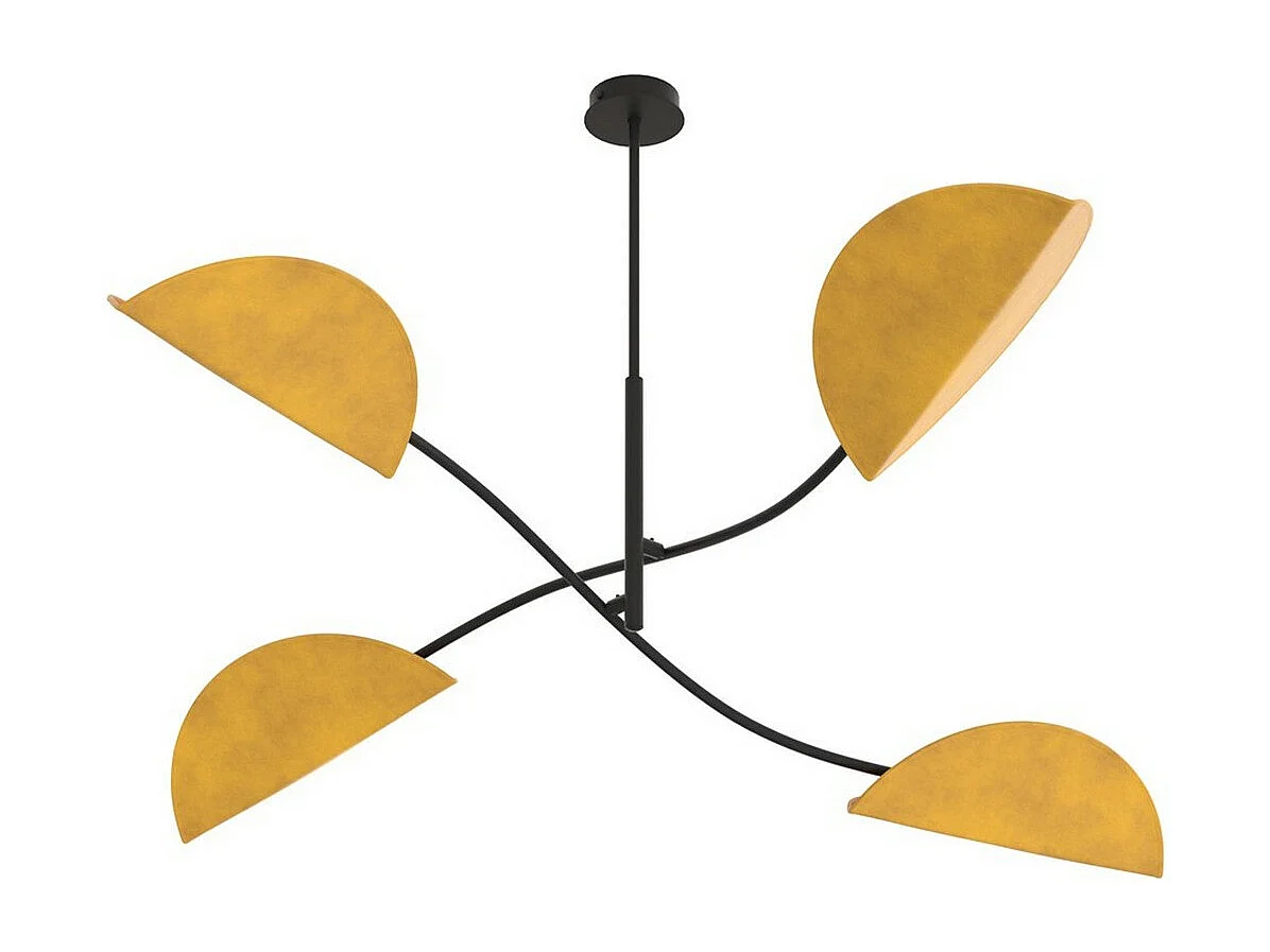 Lampada a Sospensione Lotus 6, Arancione, 105x59x105 cm, Seven Design