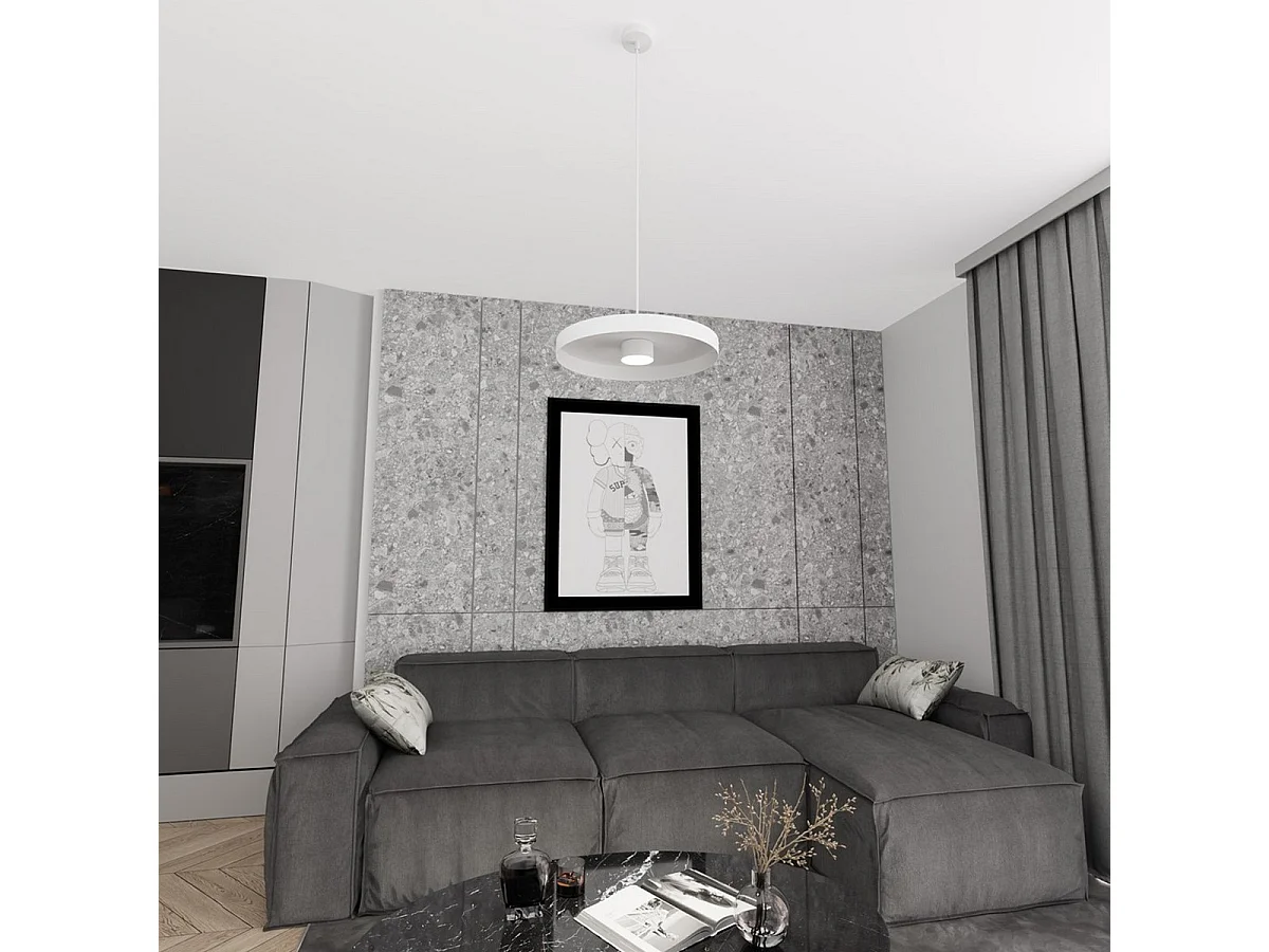 Lampa Wisząca Solis, Biały, 40x140x40 cm, Epikasa