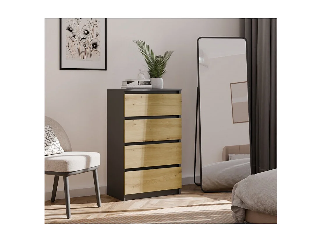 Malwa M4 Commode ARTISAN en ANTRACITE