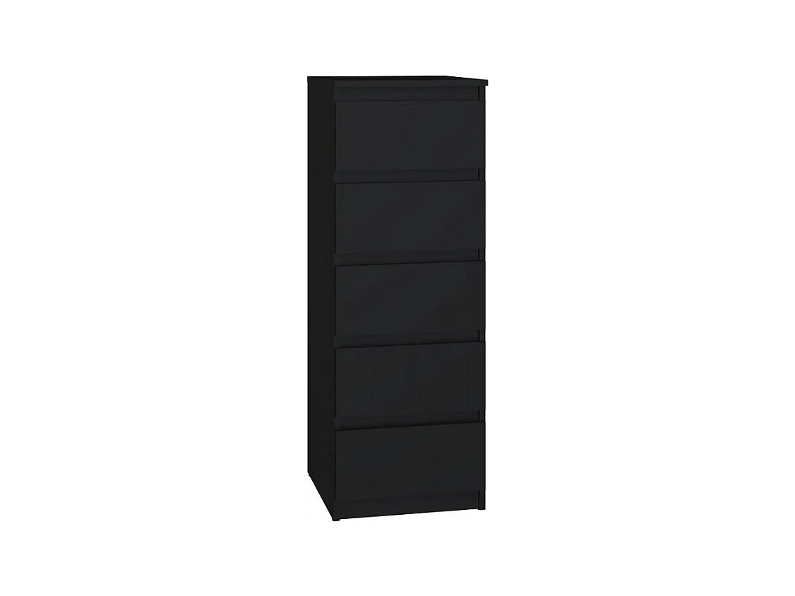 Armoire Malwa W5 NOIR 5 tiroirs