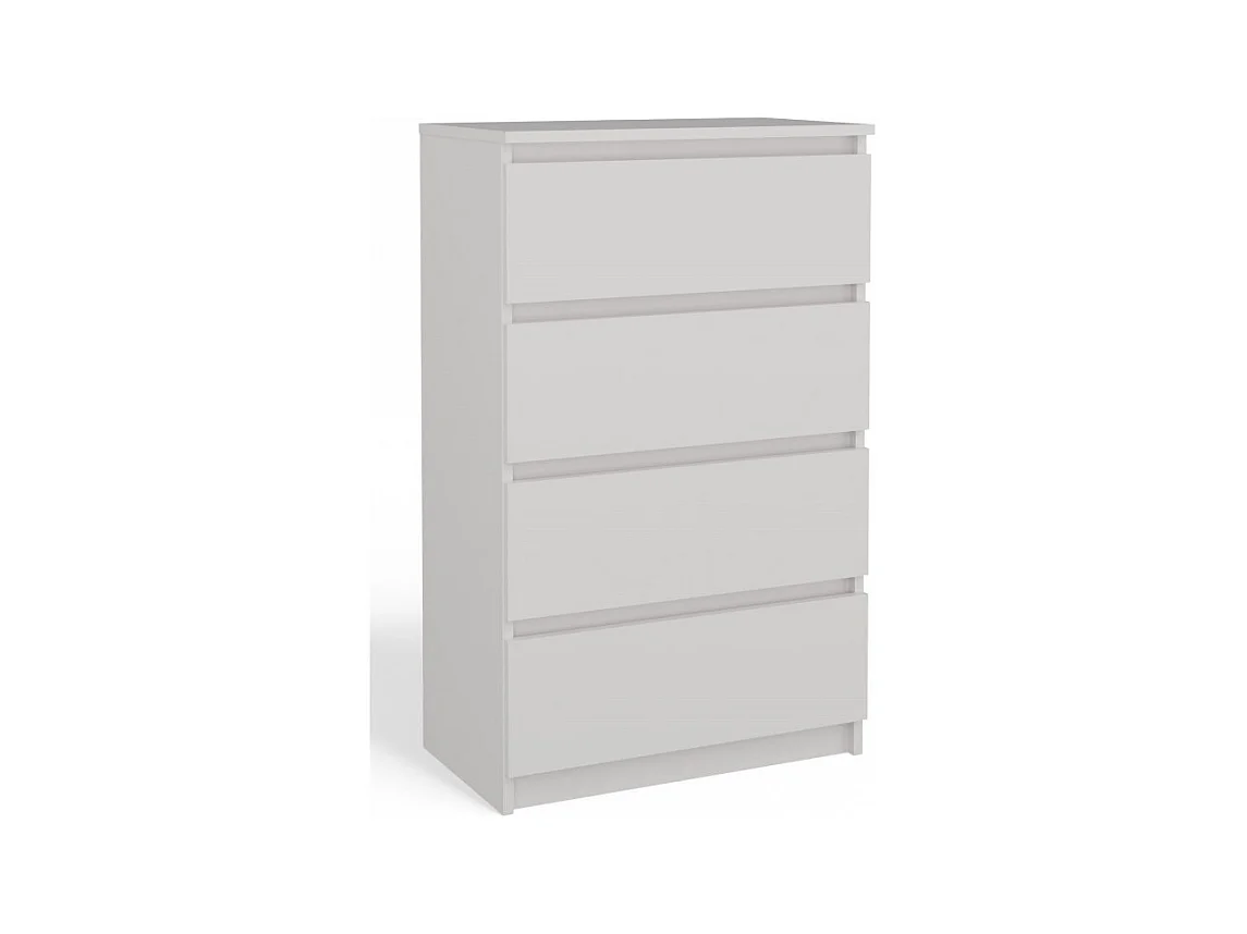 Commode Malwa M4 BLANC 4 tiroirs