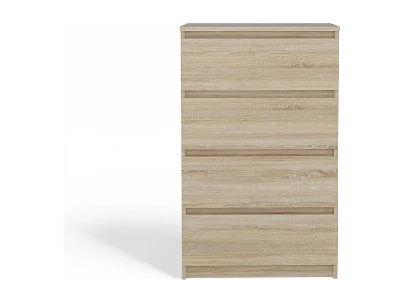 Komoda Malwa M4 | Dąb Sonoma | 70x40x97 cm | Nowoczesna 4 Szuflady