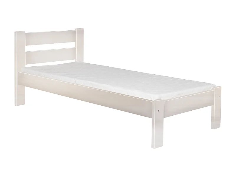 Bett 90x200 Holz Aron, Farbe gebleicht