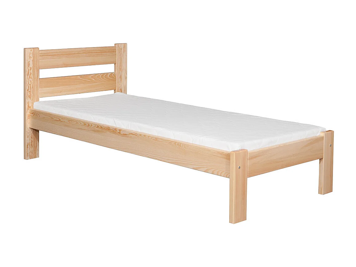 Lit 90x200 en bois Aron, pin