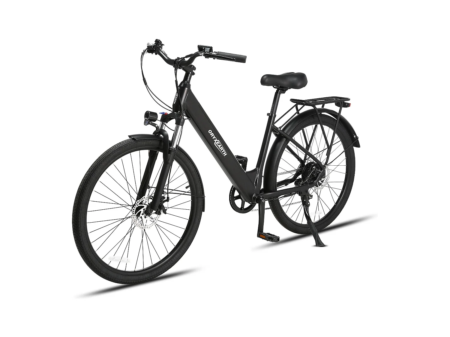 Vélo à assistance électrique Oryxearth City – Moteur central 250W, 7 vitesses SHIMANO, 5 modes d'assistance, noir