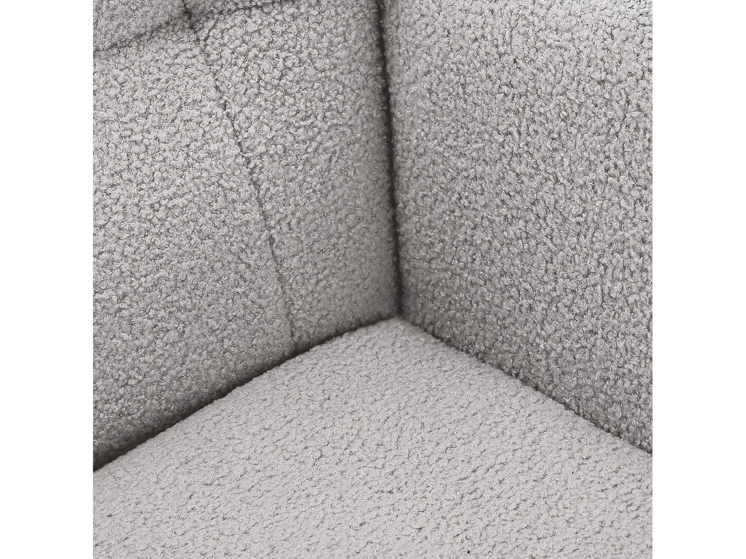 Fauteuil à bascule Teddy en tissu avec structure en métal et base en bois, motif à carreaux, gris foncé