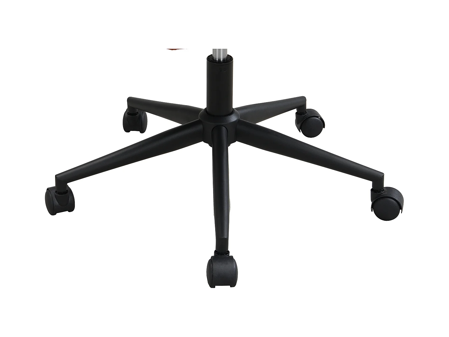 Chaise de bureau - Velours - Terracotta et noir - Hauteur réglable - PEGA de Pascal Morabito