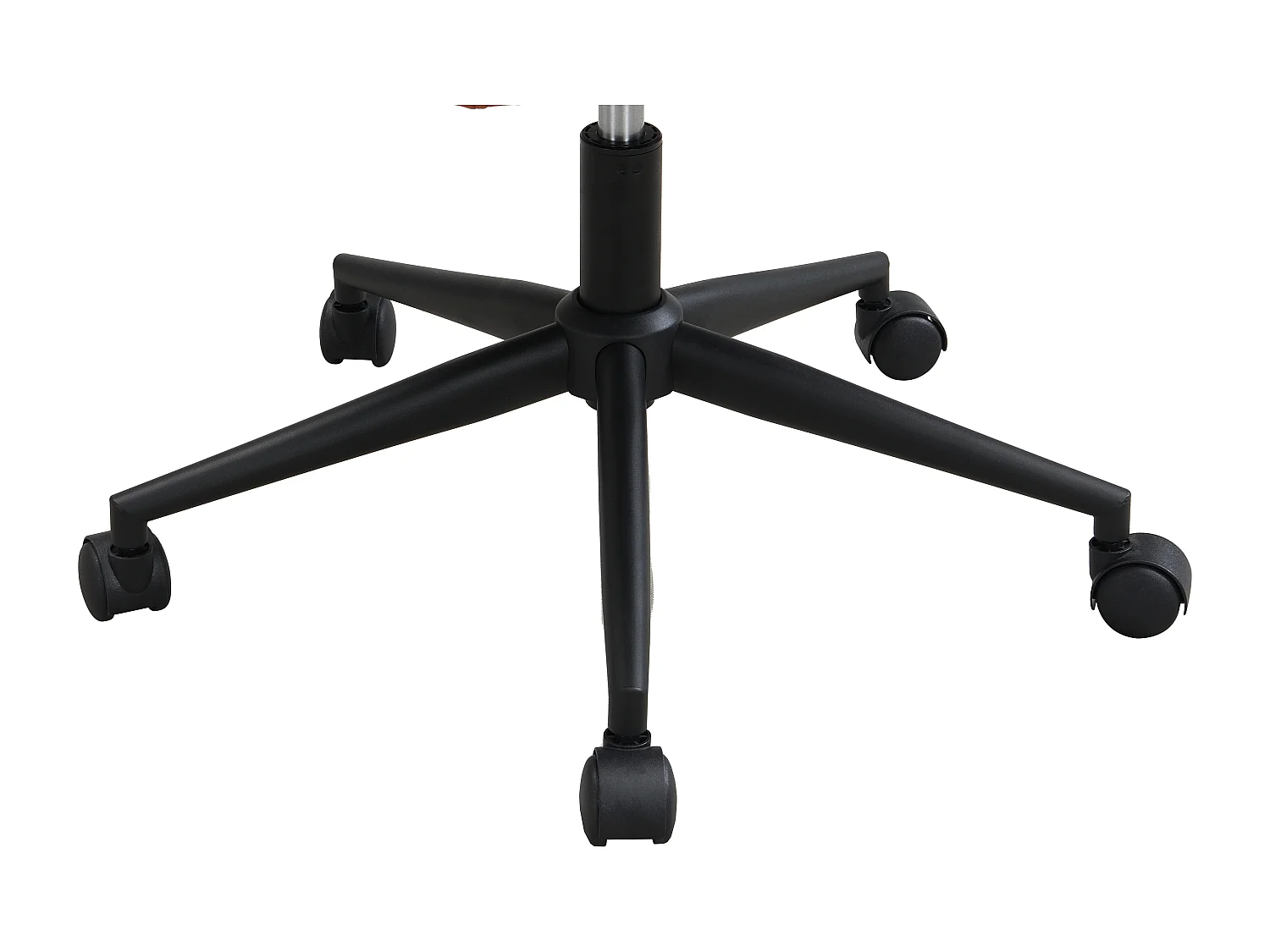 Chaise de bureau - Velours - Terracotta et noir - Hauteur réglable - PEGA de Pascal Morabito