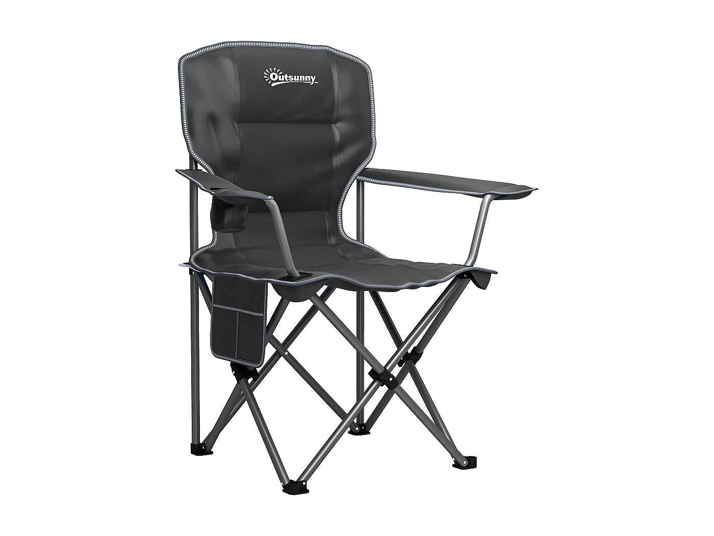 Homecall Chaise De Camping Pliable, Avec Repose-pieds Et Dossier Réglable (Bleu
