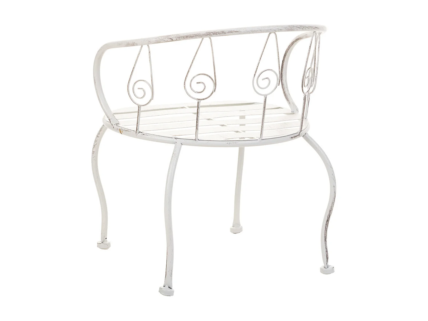Silla infantil de forja blanco 35x28x39h cm