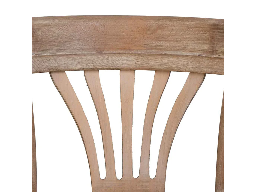 Silla de madera y asiento de ratán 40x40x80h cm