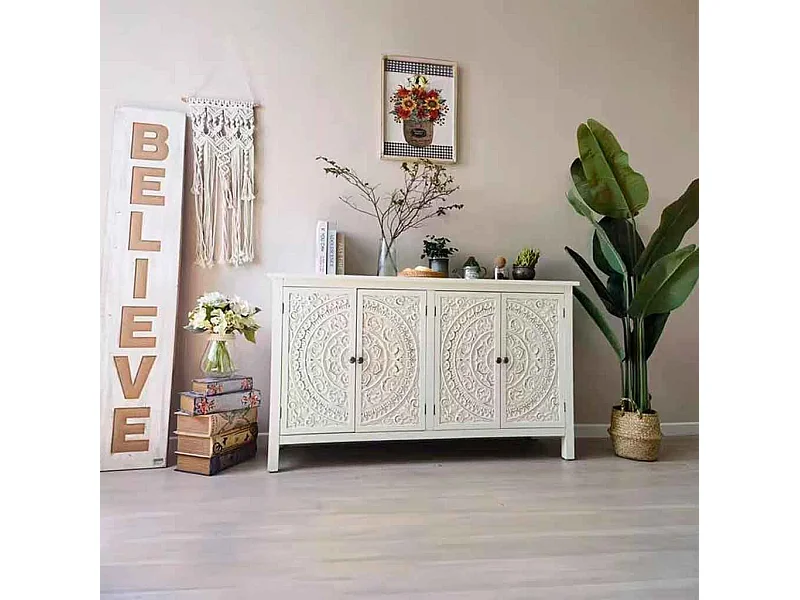 Credenza bianca 120x40x74h cm