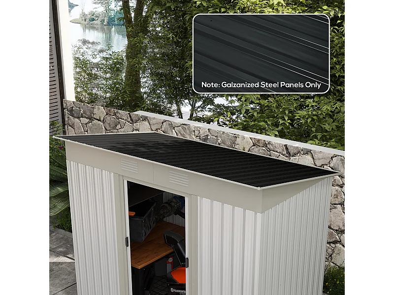 Lot de 12 panneaux - dim. 129L x 45l cm - tôle acier ondulé anthracite