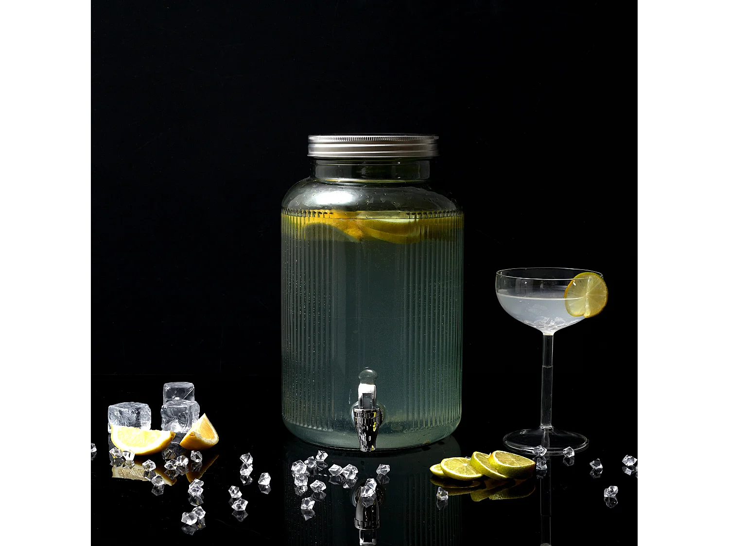 Fontaine En Verre Colore 5l Vert