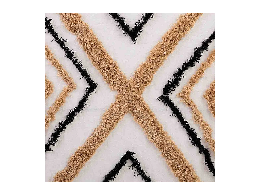 Cesto de la ropa de metal y tela 46x35x55/63h cm