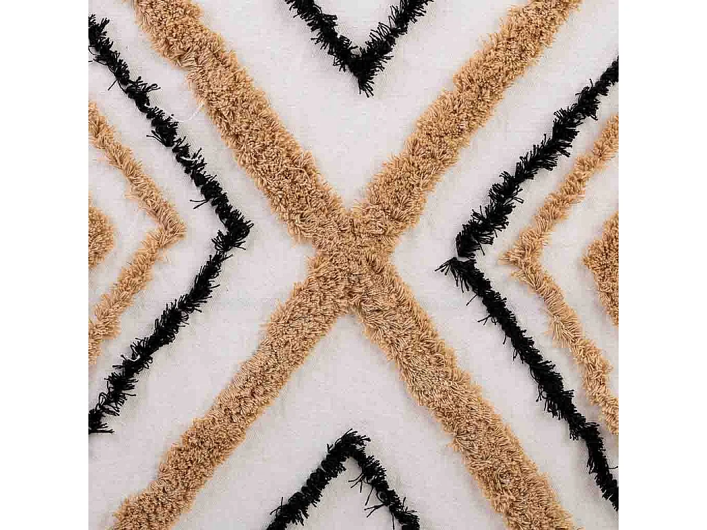 Panier à linge en métal et tissu 46x35x55/63 cm