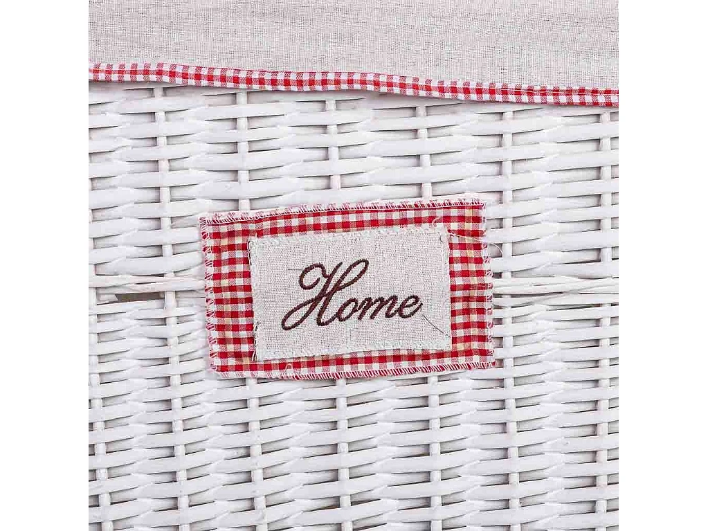 Cesto de roupa em vime grau 43x33x55h cm