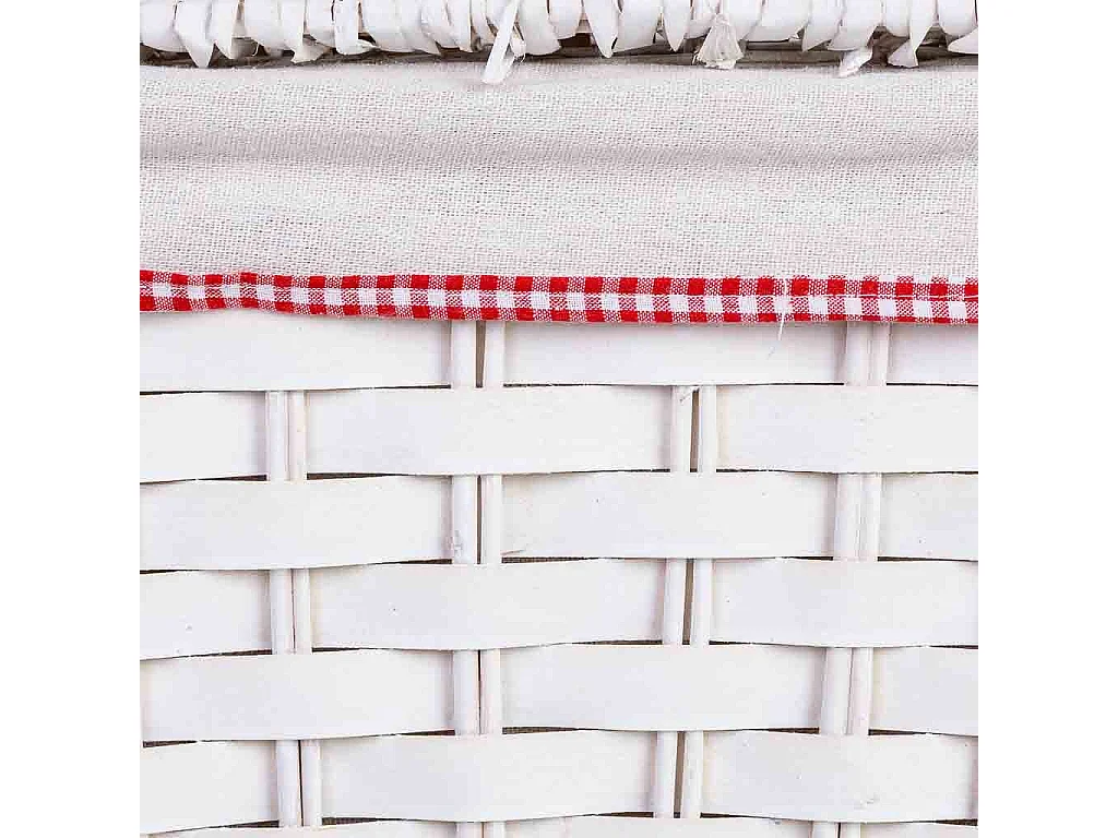 Cesto de roupa em vime grau 32x32x28h cm