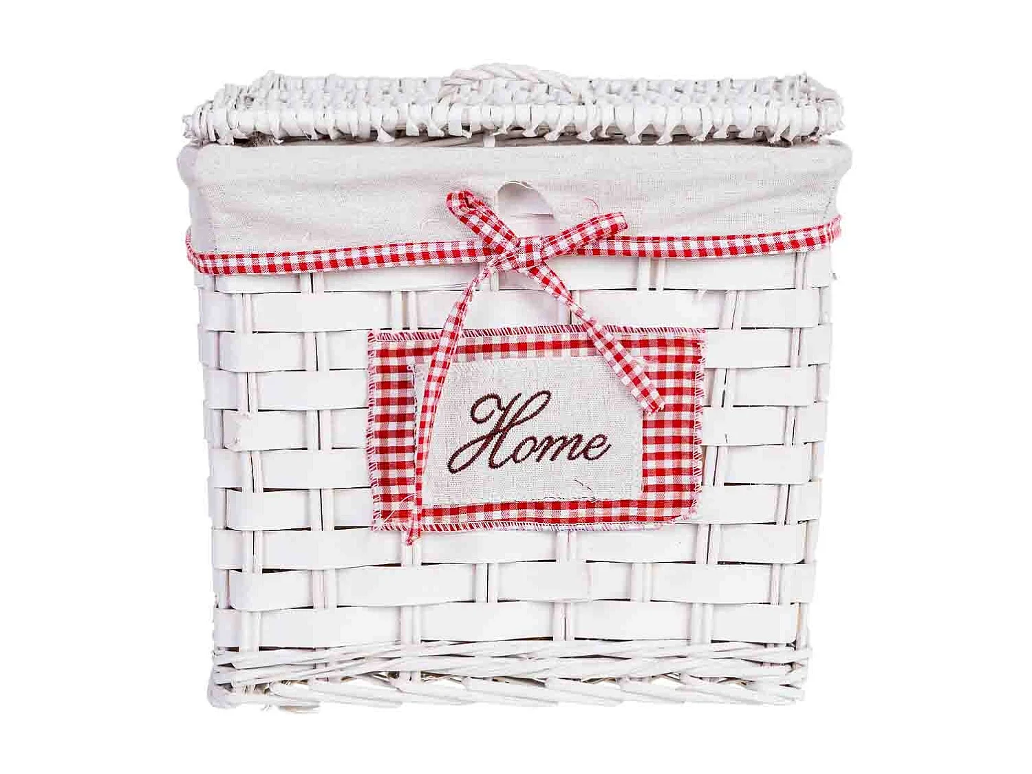 Cesto de roupa em vime grau 32x32x28h cm