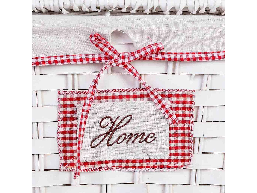 Cesto de roupa em vime grau 32x32x28h cm