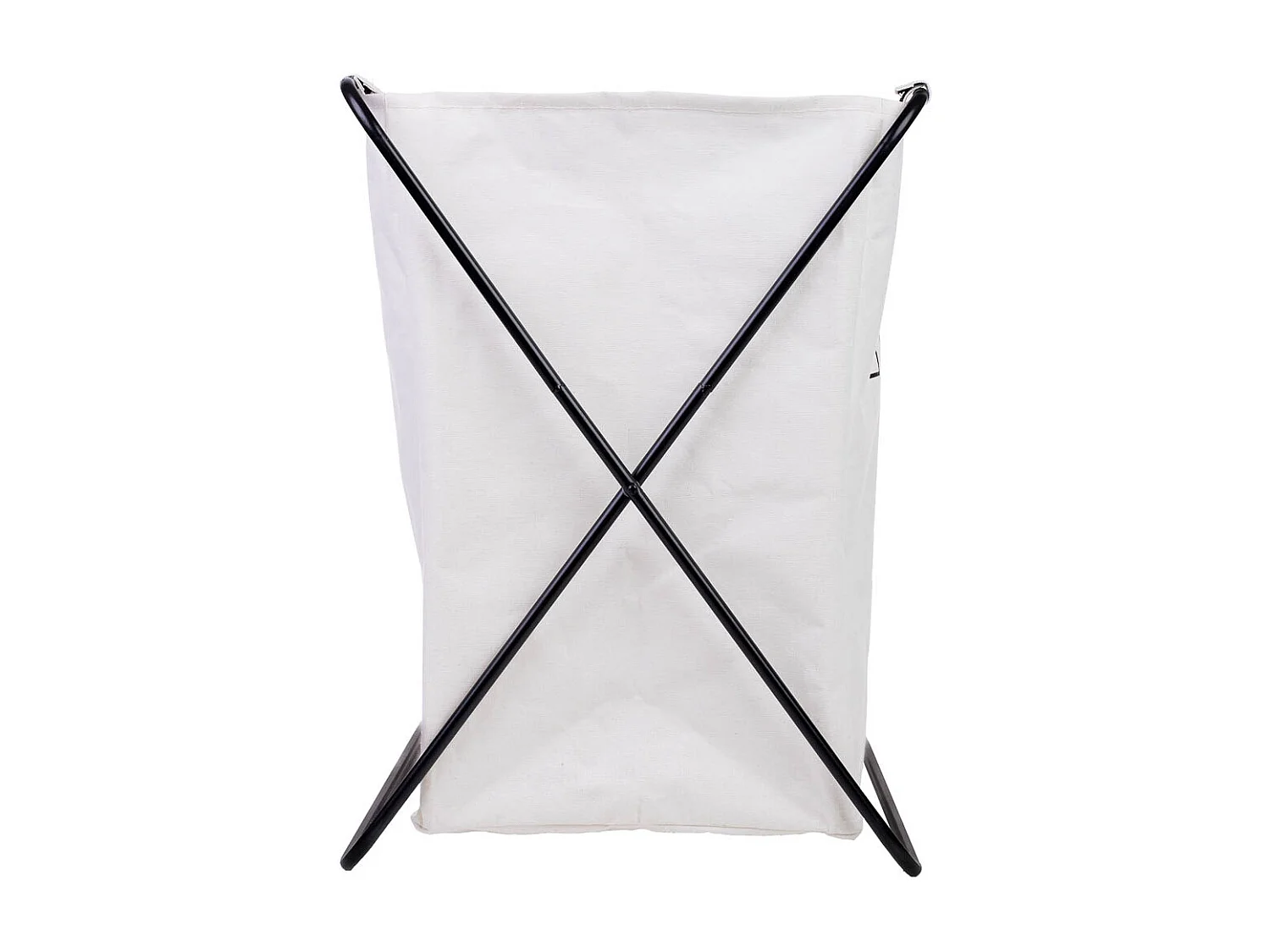 Cesto per la biancheria in metallo e tessuto 65.5x40x56h cm