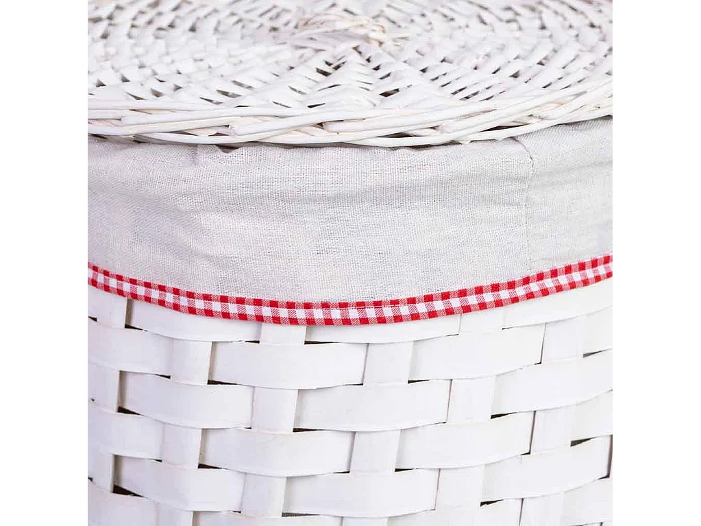 Cesto de roupa em vime grau 35x35x29h cm