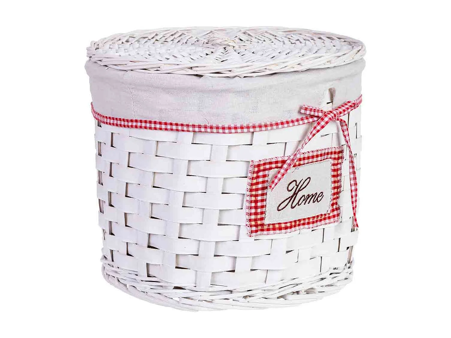 Cesto de roupa em vime grau 35x35x29h cm