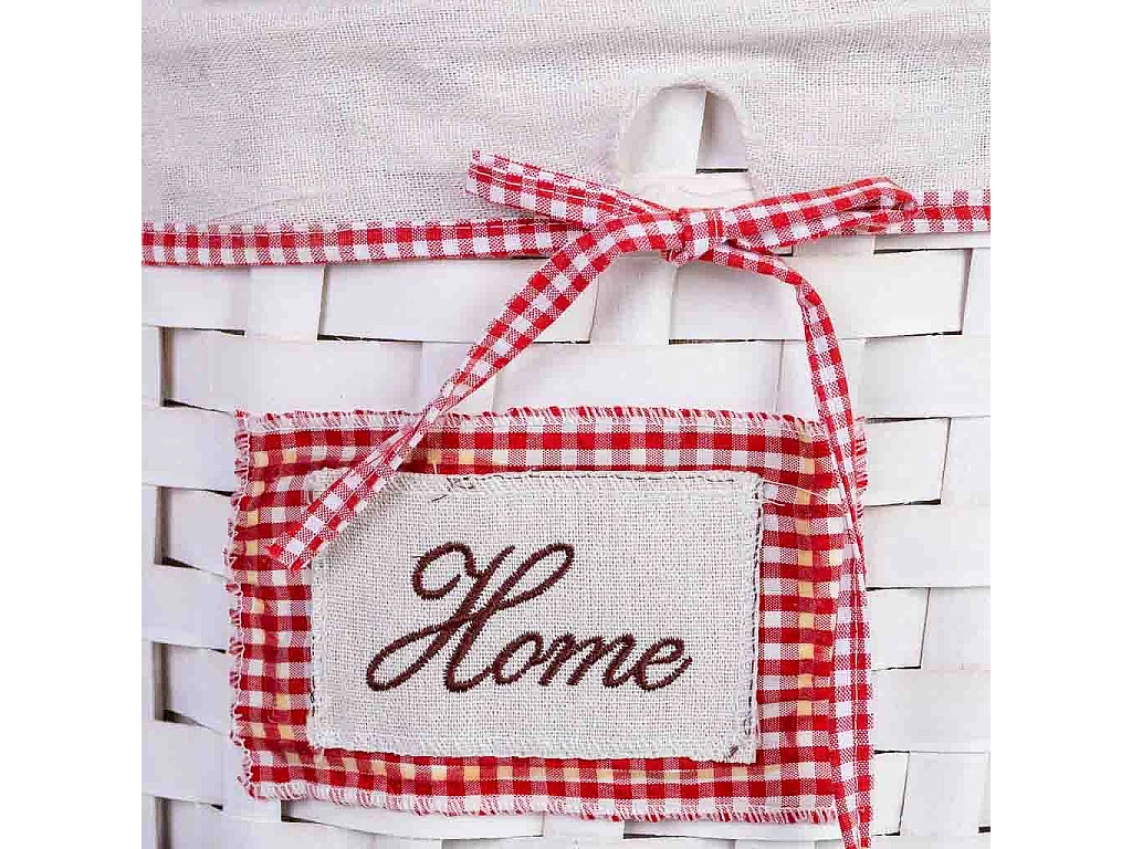 Cesto de roupa em vime grau 35x35x29h cm