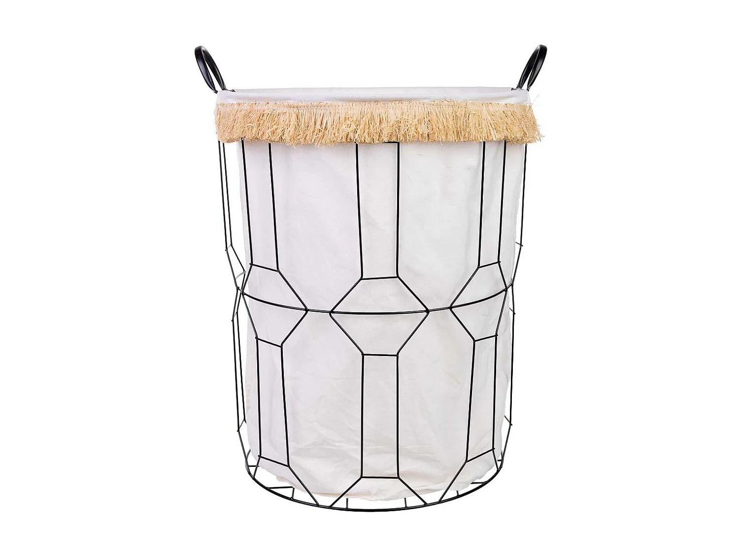 Cesto de la ropa de metal y tela d45x56/63