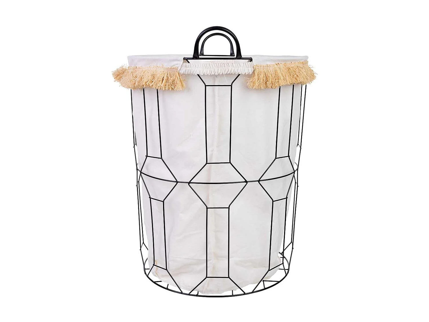 Cesto de la ropa de metal y tela d45x56/63