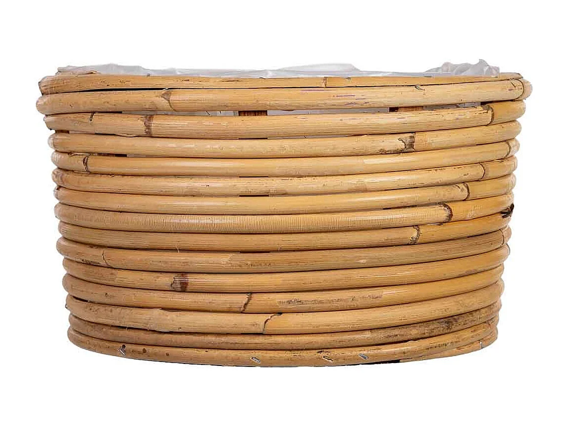 Panier rond en bambou 24x24x13h cm