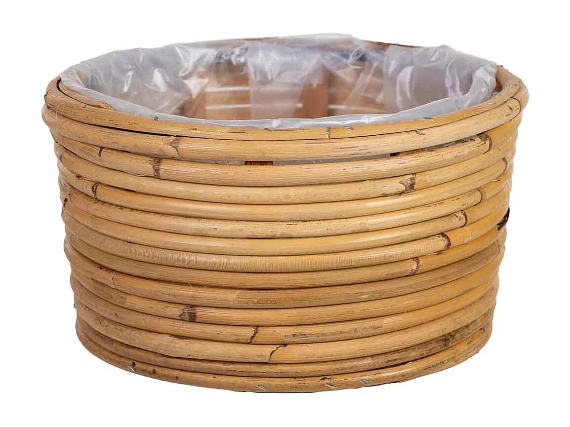 Panier rond en bambou 24x24x13h cm