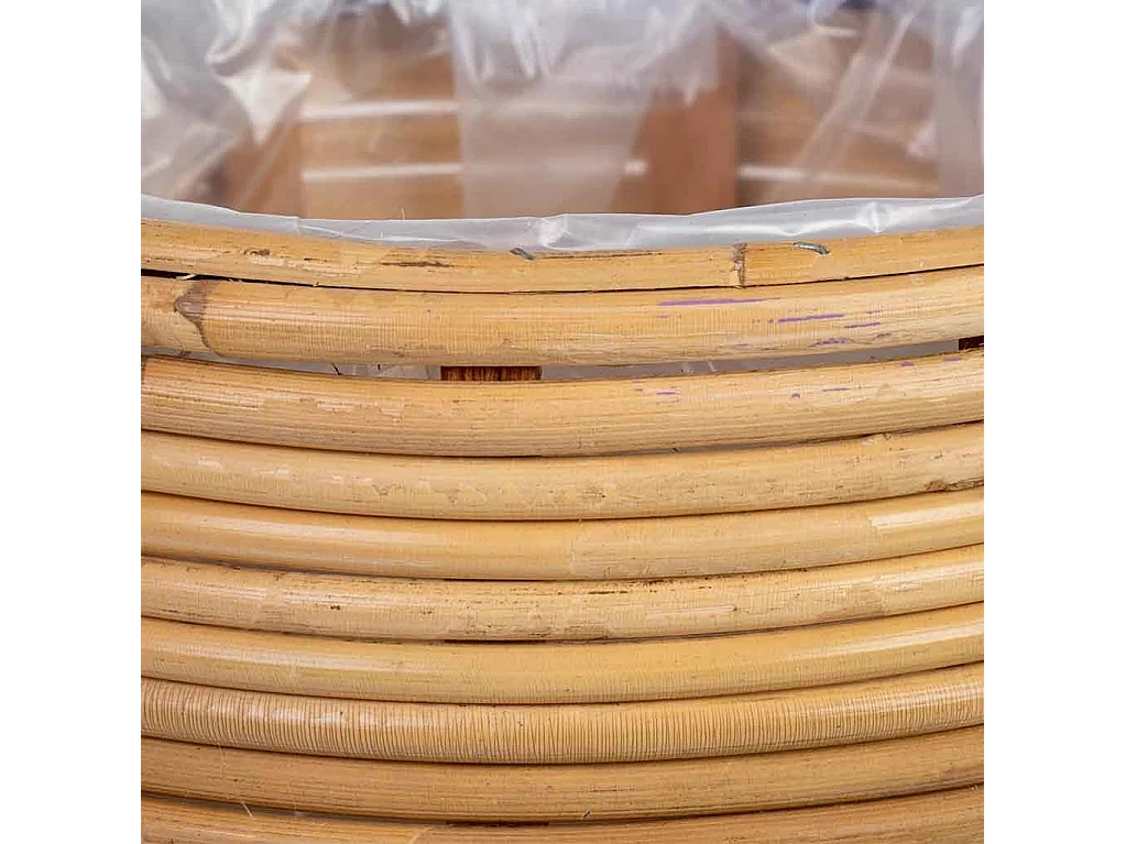 Panier rond en bambou 24x24x13h cm