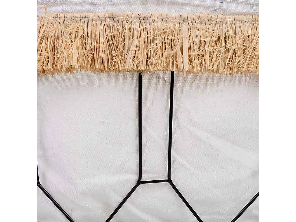 Panier de rangement en métal et tissu 40x28x22/29