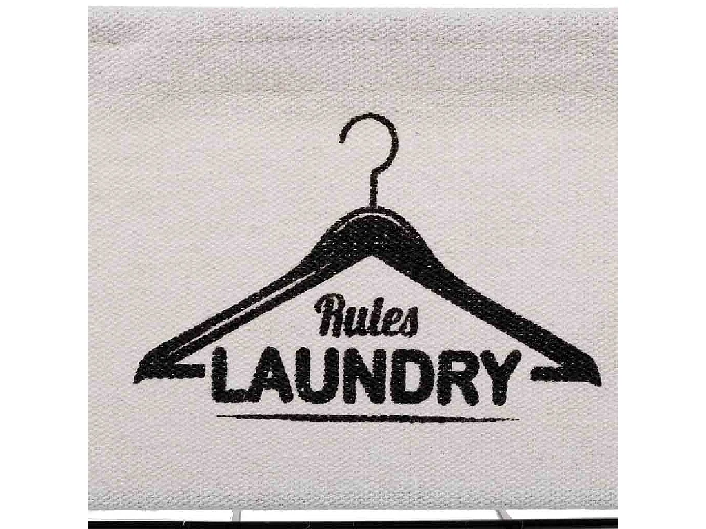 Panier de rangement en métal et tissu 25x13x12/21